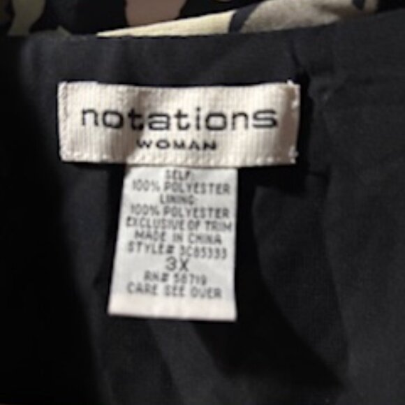 Notations Black and Pink Floral Button-Up Blouse - Picture 2 of 2